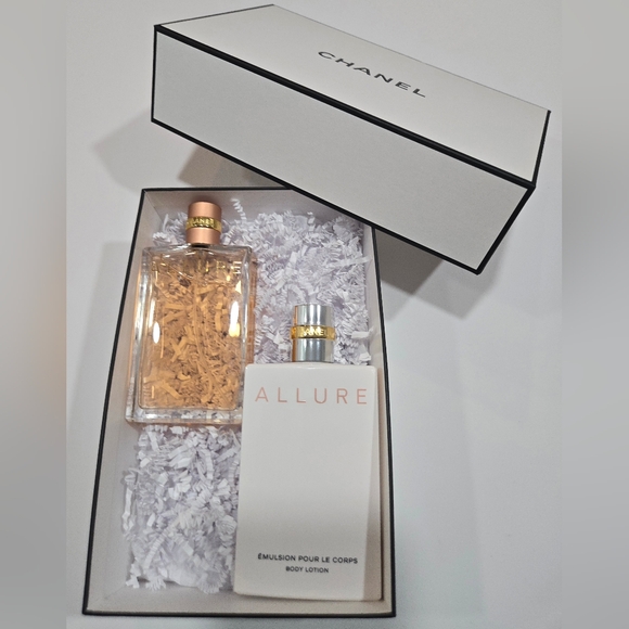 CHANEL ALLURE SET :Eau De Parfum 3.4OZ/100ML and Body Lotion 6.8OZ New In Box - Picture 3 of 13
